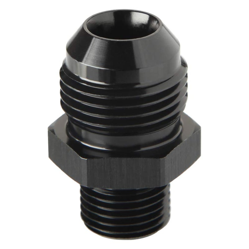 Podavelle Metric M16x1.5 to 10AN Male Flare Straight Fuel Fitting Adapter Aluminum Black - Image 4